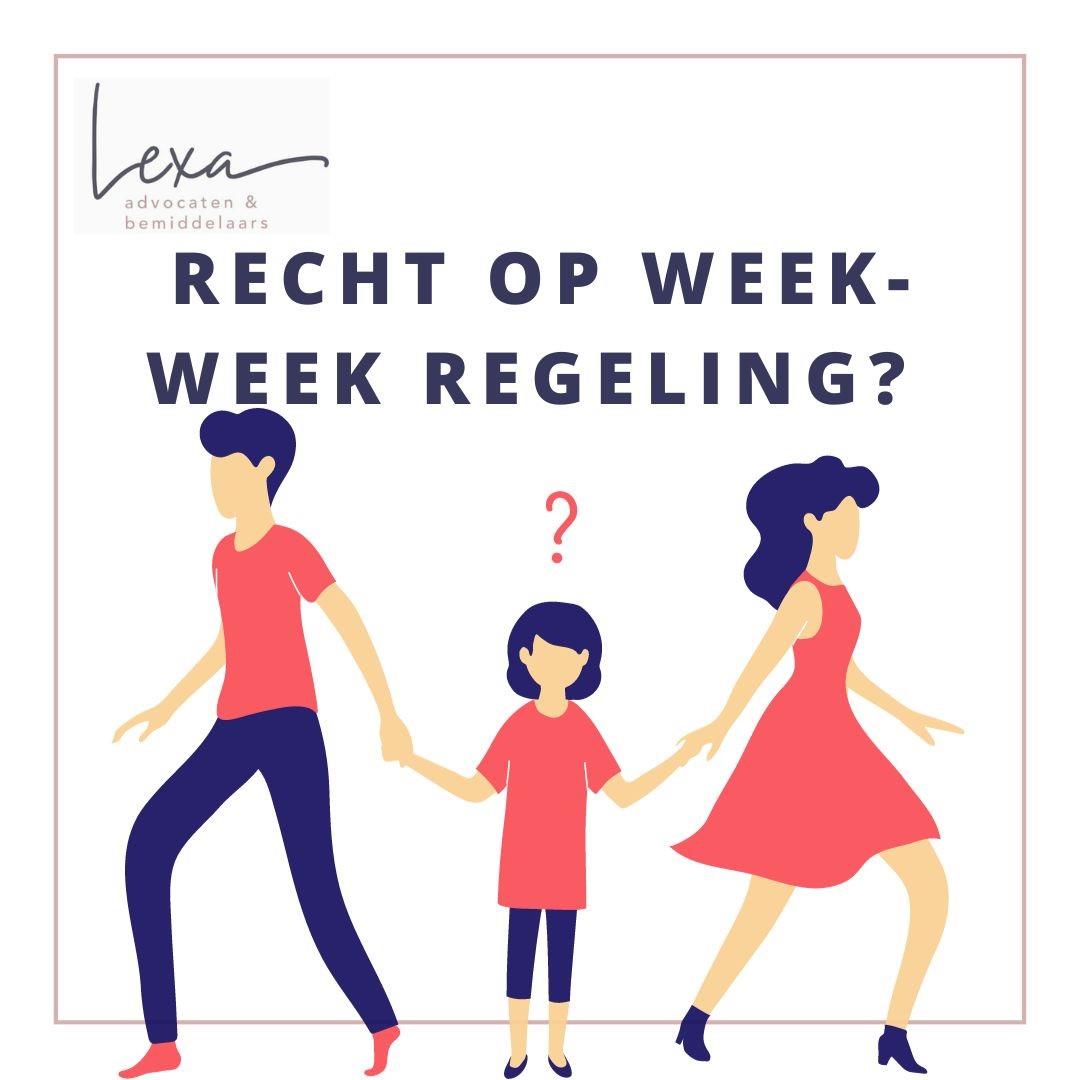 Recht op een week-weekregeling voor mijn kinderen